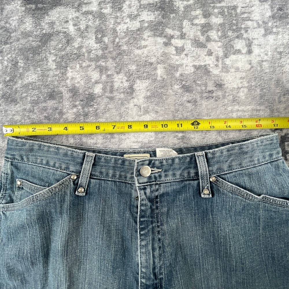 Vtg LL Bean Womens 14T Jeans 90s Straight Leg Blue Denim Tall - Picture 5 of 12